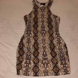 Snake print dress
